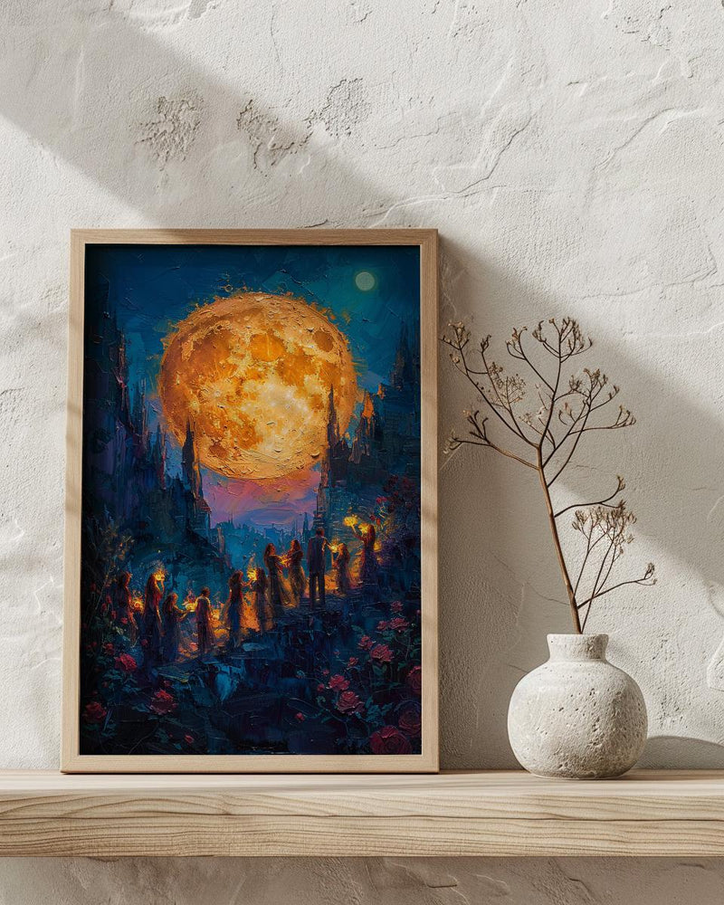 Three of Cups Wall Art, Tarot Wedding Print - Mystic Coven Gift