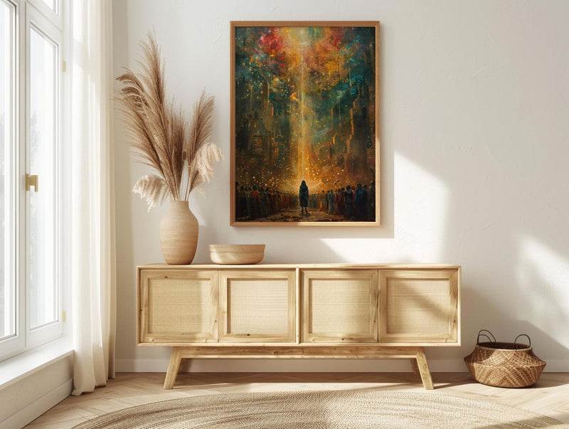 Ten of Cups Poster, Spiritual Family Art Print - Mystic Decor