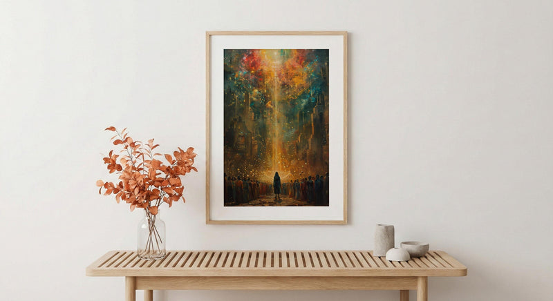 Ten of Cups Poster, Spiritual Family Art Print - Mystic Decor