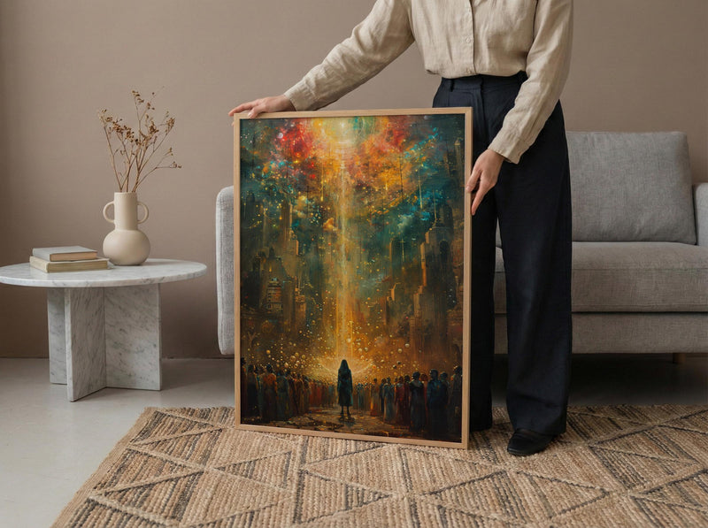 Ten of Cups Poster, Spiritual Family Art Print - Mystic Decor