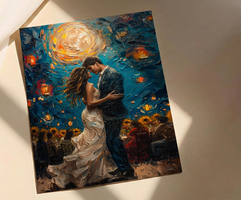 The Sun Tarot Poster, Sunflower Wedding Art Print - Astrology Gift