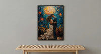 The Sun Tarot Poster, Sunflower Wedding Art Print - Astrology Gift