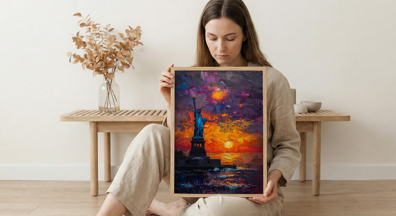 Statue Of Liberty Art Print, NYC Patriotic Decor - Independence Day Poster