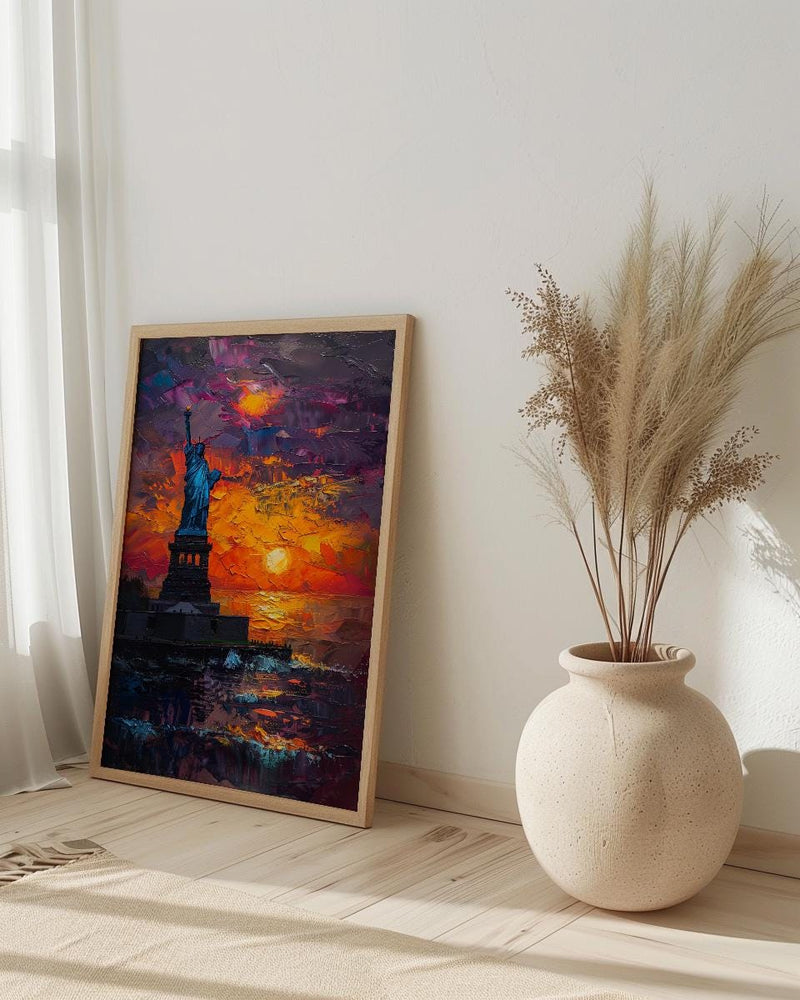 Statue Of Liberty Art Print, NYC Patriotic Decor - Independence Day Poster