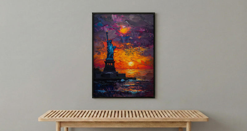 Statue Of Liberty Art Print, NYC Patriotic Decor - Independence Day Poster