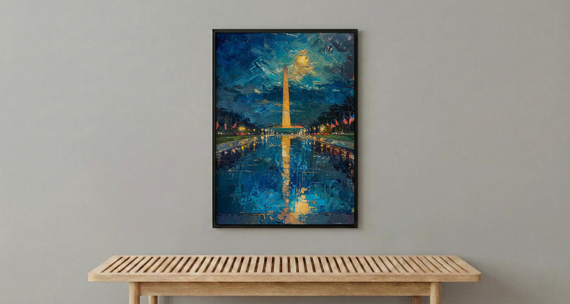 Washington Monument Wall Art, Patriotic DC Decor - Historic Landmark Print