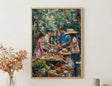 4th of July BBQ Poster, Summer Backyard Decor - Patriotic Family Art