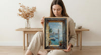 Mumbai Window Poster, Rainy City Wall Decor - Gateway of India Art