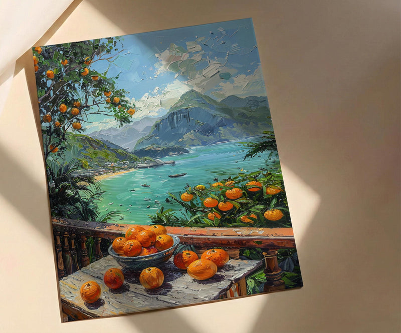 Brazil Window Poster, Rio De Janeiro Decor - Tropical Acai Landscape