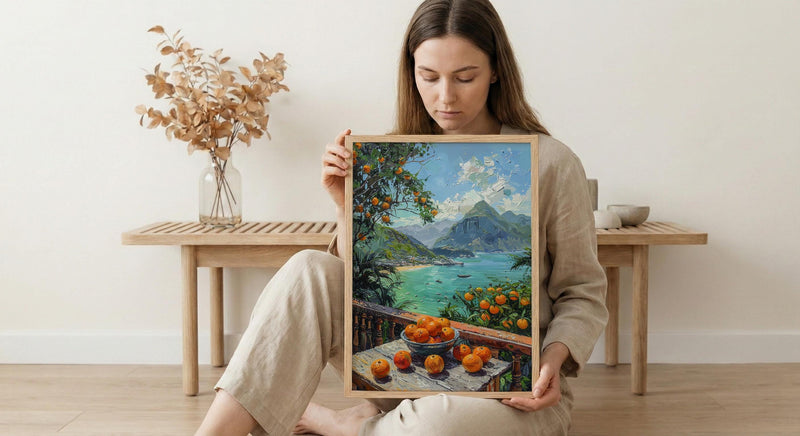 Brazil Window Poster, Rio De Janeiro Decor - Tropical Acai Landscape