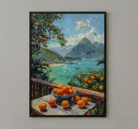 Brazil Window Poster, Rio De Janeiro Decor - Tropical Acai Landscape