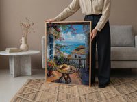 Panama Window Art Print, Old City Decor - Cigar Colonial Landscape