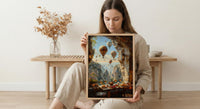 Cappadocia Window Wall Art, Hot Air Balloon Decor - Sunrise Stone Room