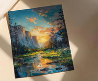 Yosemite Valley Art Print, National Park Decor - Majestic Nature Landscape