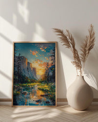 Yosemite Valley Art Print, National Park Decor - Majestic Nature Landscape