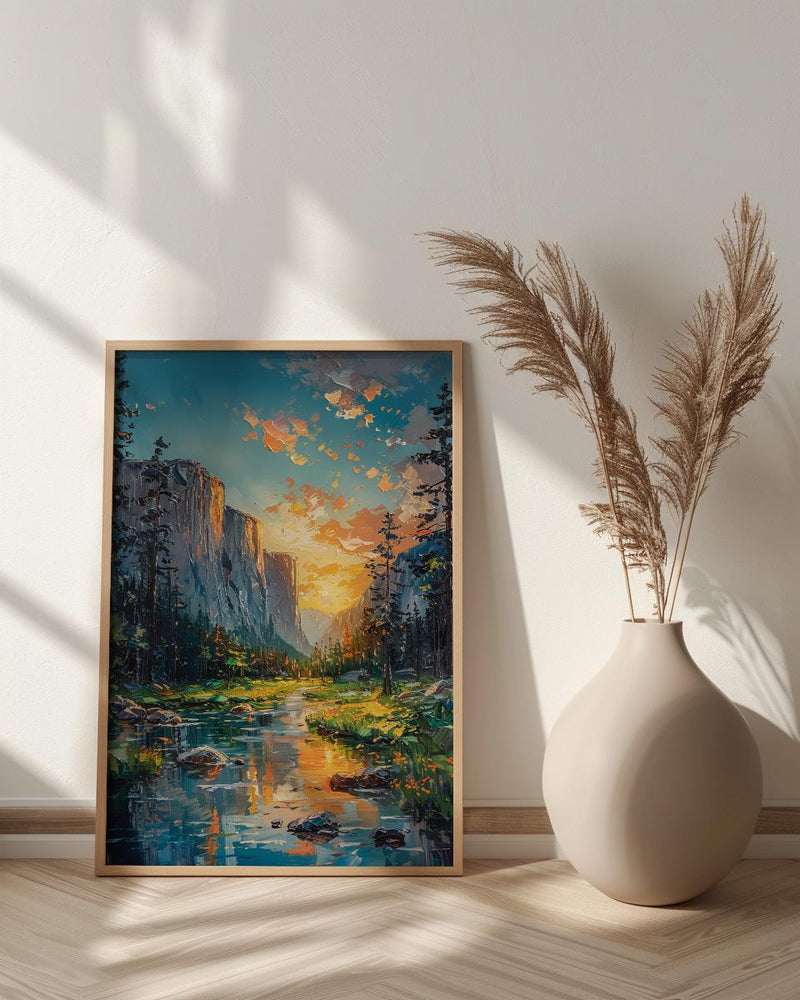 Yosemite Valley Art Print, National Park Decor - Majestic Nature Landscape