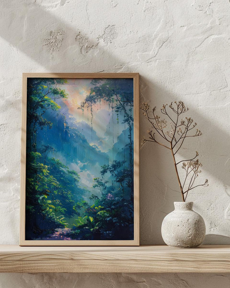 Monteverde Cloud Forest Art Print, Costa Rica Decor - Ethereal Nature Poster