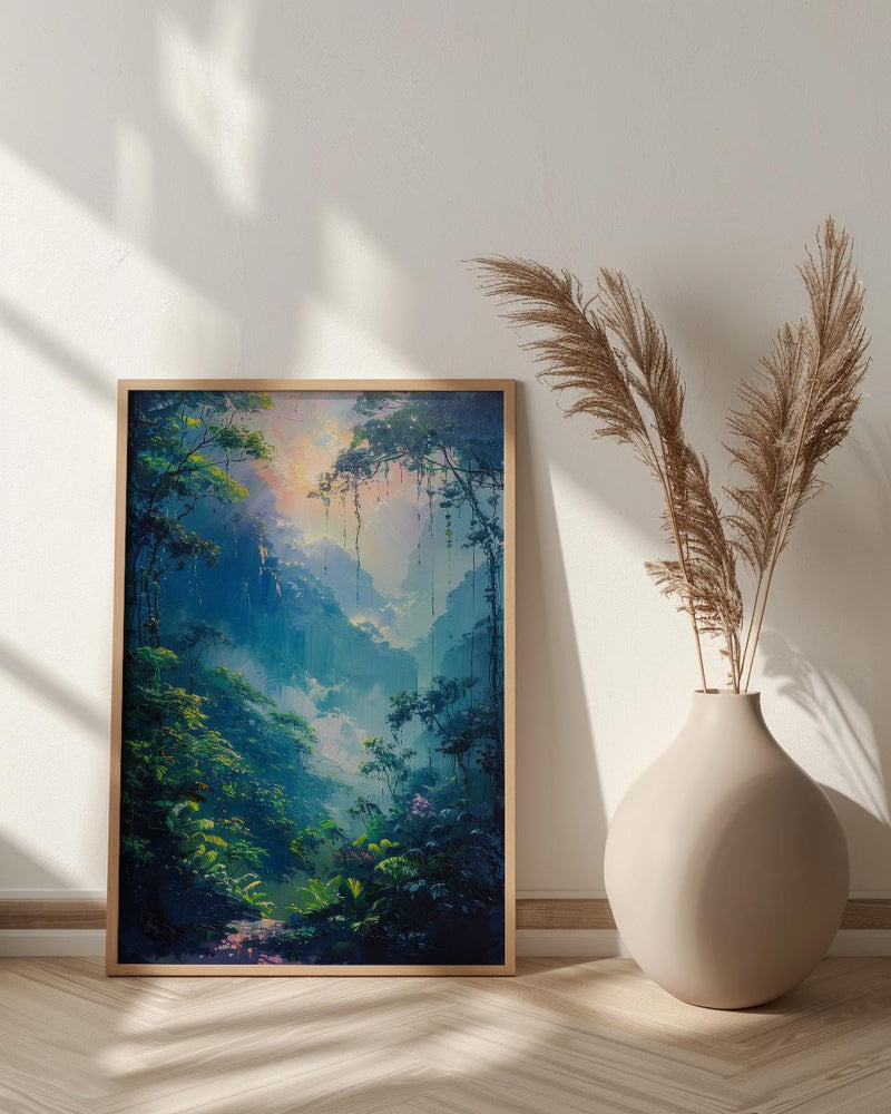 Monteverde Cloud Forest Art Print, Costa Rica Decor - Ethereal Nature Poster