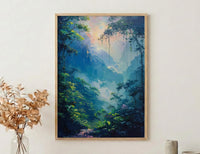 Monteverde Cloud Forest Art Print, Costa Rica Decor - Ethereal Nature Poster