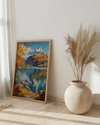 Mount Fitz Roy Wall Art, Patagonia Landscape Decor - Majestic Mountain Print