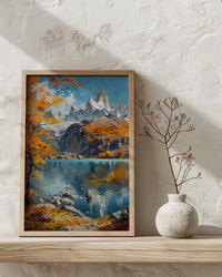 Mount Fitz Roy Wall Art, Patagonia Landscape Decor - Majestic Mountain Print