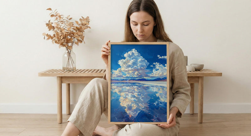 Salar De Uyuni Poster, Bolivia Salt Flats Decor - Surreal Landscape Art