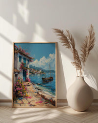 Paraty Art Print, Blue Door Decor - Tropical Spring Landscape