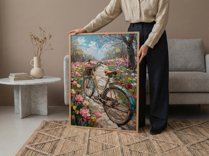 Istanbul Art Print, Pink Tulip Decor - Emirgan Park Landscape