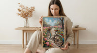 Istanbul Art Print, Pink Tulip Decor - Emirgan Park Landscape