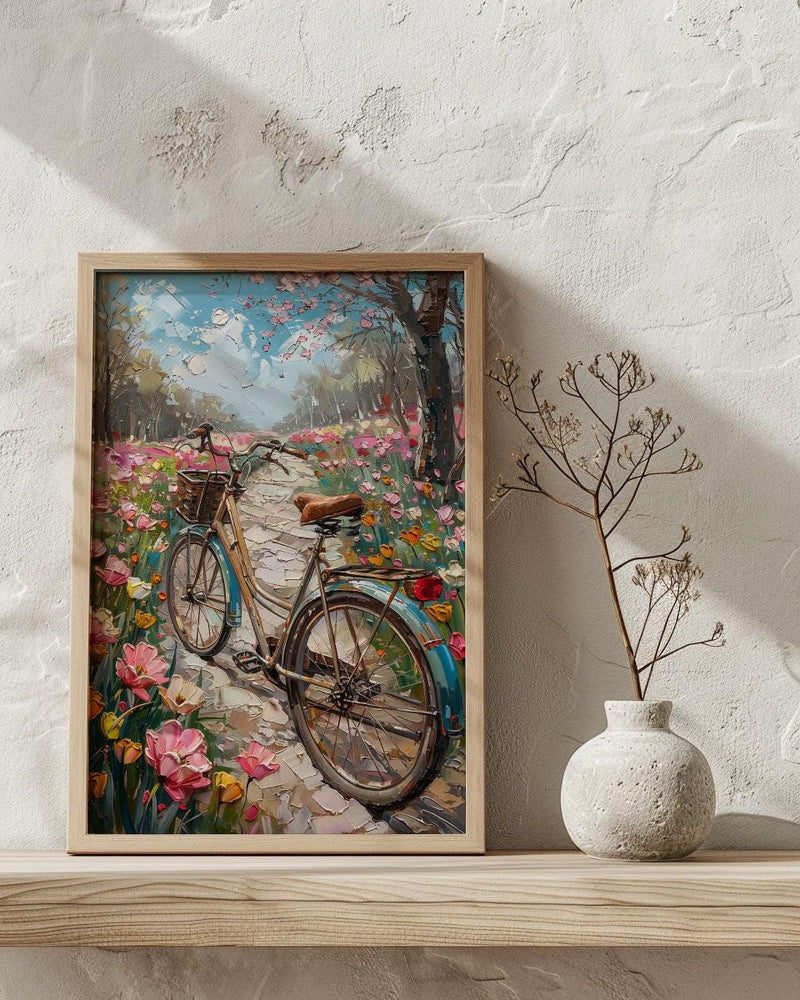 Istanbul Art Print, Pink Tulip Decor - Emirgan Park Landscape