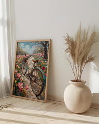 Istanbul Art Print, Pink Tulip Decor - Emirgan Park Landscape