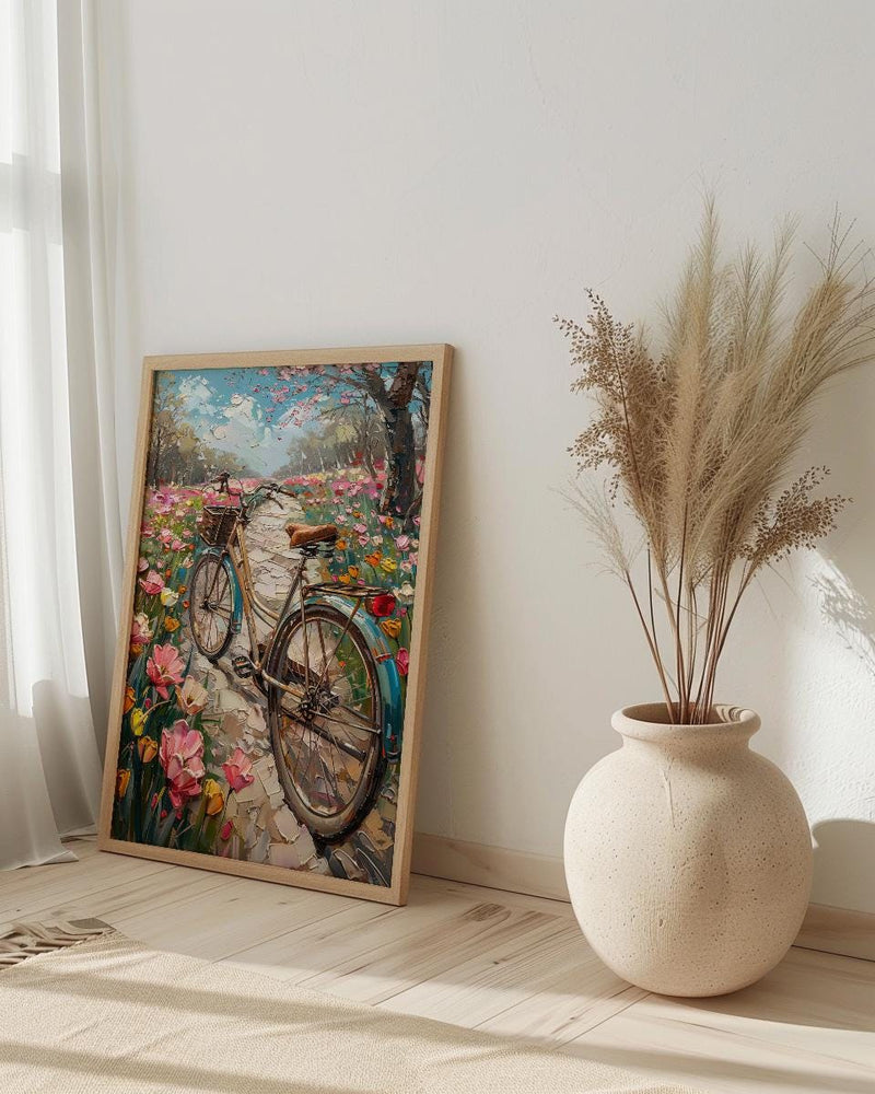 Istanbul Art Print, Pink Tulip Decor - Emirgan Park Landscape