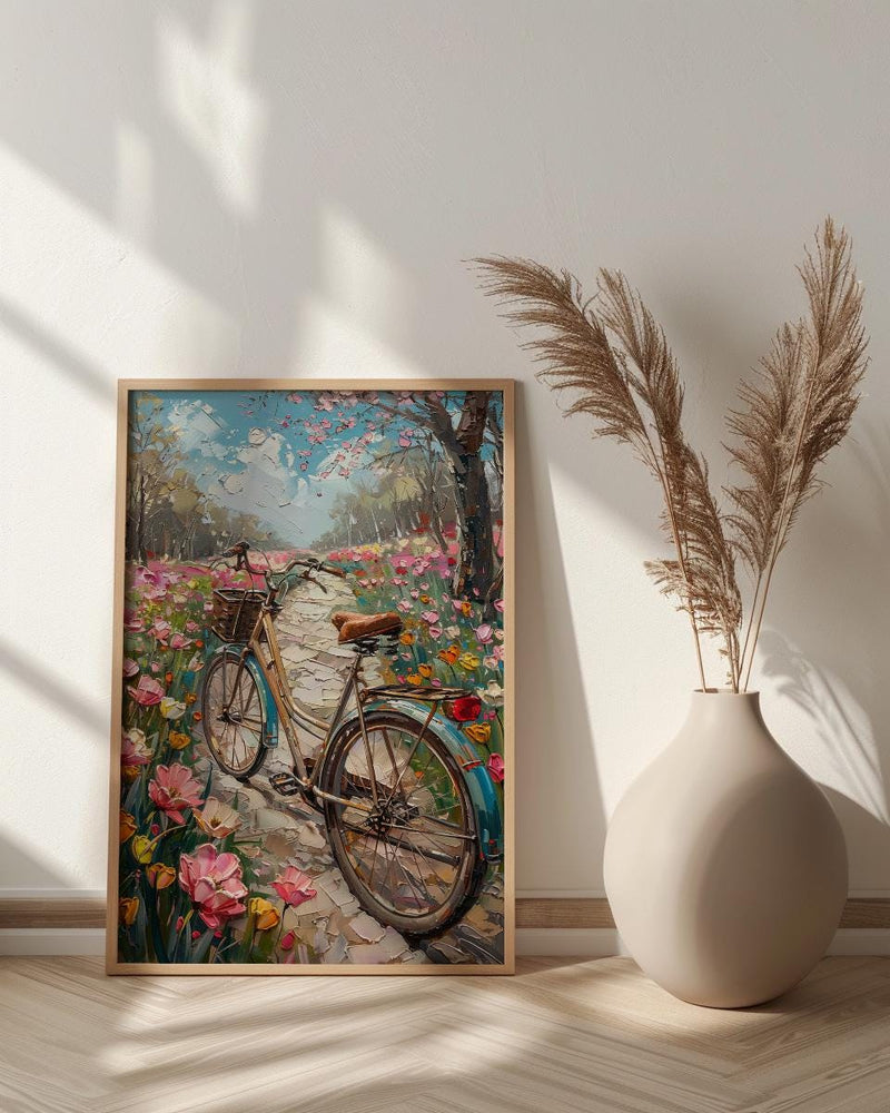 Istanbul Art Print, Pink Tulip Decor - Emirgan Park Landscape