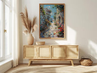 Amman Citadel Art Print, Red Anemone Decor - Ancient Ruins