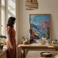 Oman Mountain Rose Print, Green Terrace Decor - Jabal Akhdar