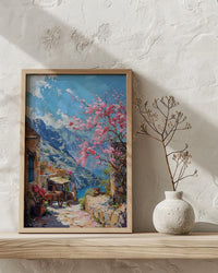 Oman Mountain Rose Print, Green Terrace Decor - Jabal Akhdar