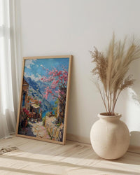 Oman Mountain Rose Print, Green Terrace Decor - Jabal Akhdar