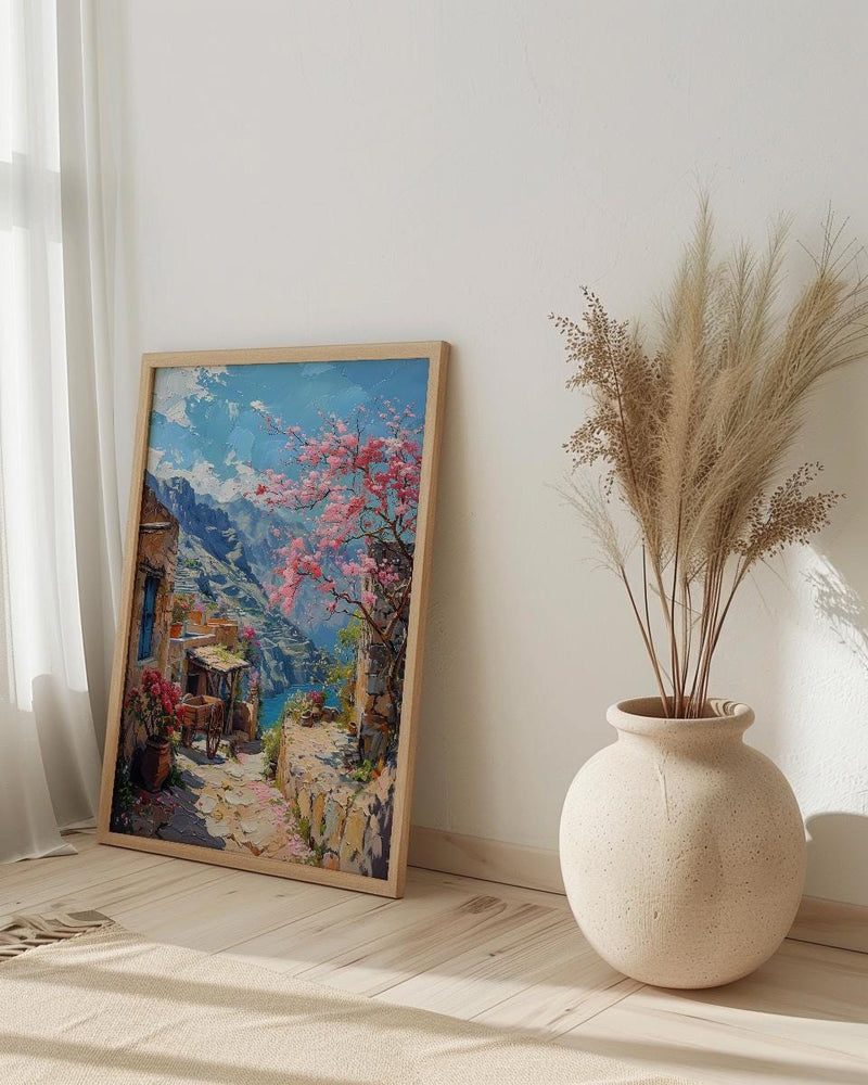 Oman Mountain Rose Print, Green Terrace Decor - Jabal Akhdar