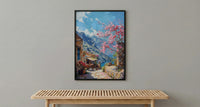 Oman Mountain Rose Print, Green Terrace Decor - Jabal Akhdar