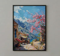 Oman Mountain Rose Print, Green Terrace Decor - Jabal Akhdar