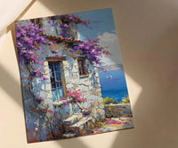 Alacati Spring Poster, Turkey Travel Wall Decor - Tropical Blue Door