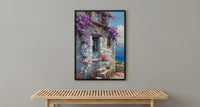 Alacati Spring Poster, Turkey Travel Wall Decor - Tropical Blue Door
