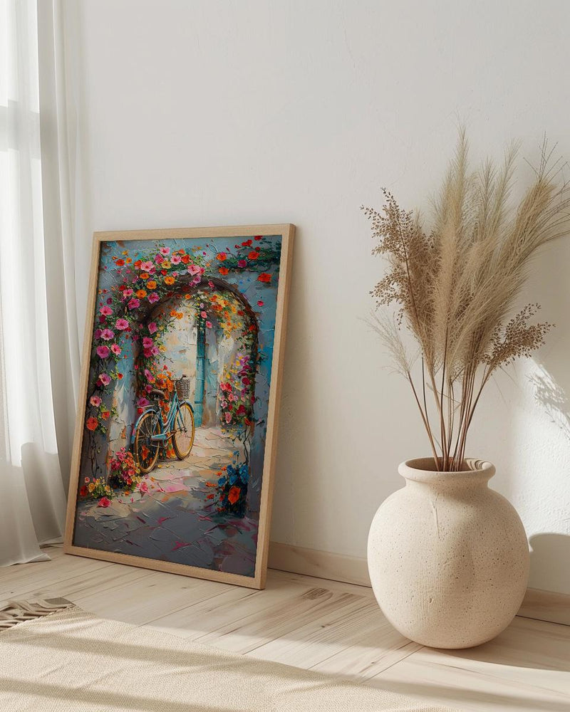Dubai Floral Art Print, Colorful Spring Decor - Botanical Tunnel