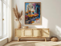 Doha Souq Wall Art, Qatar Spring Decor - Floral Market Print