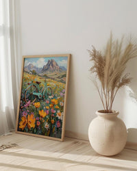 Cappadocia Art Print, Fairy Chimney Wall Decor - Wildflower Landscape