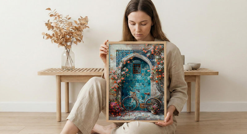 Shiraz Art Print, Orange Blossom Decor - Persian Courtyard