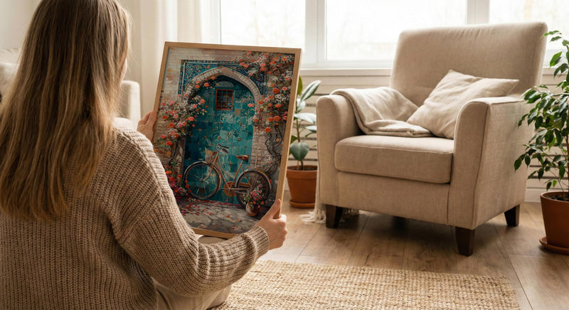 Shiraz Art Print, Orange Blossom Decor - Persian Courtyard
