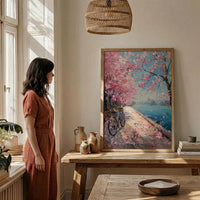 Washington DC Art Print, Spring Floral Wall Decor - Cherry Blossom Art