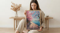 Washington DC Art Print, Spring Floral Wall Decor - Cherry Blossom Art