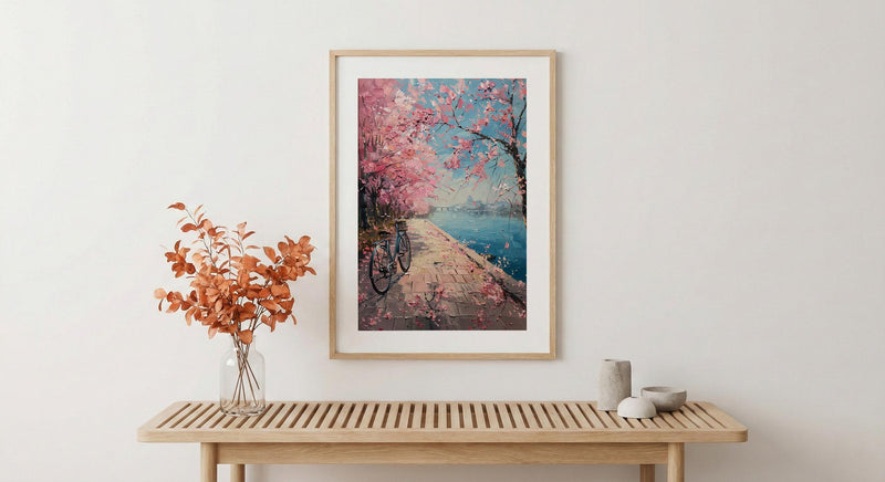 Washington DC Art Print, Spring Floral Wall Decor - Cherry Blossom Art